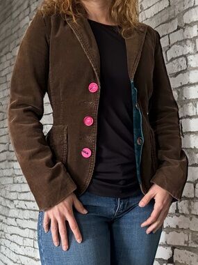 One-of-a-kind Upcycled H&M Blazer| Hand-sewn | Size S